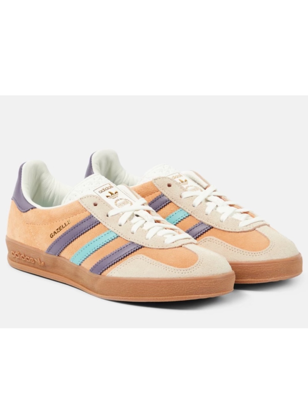 Adidas Gazelle Suede Sneakers in Peach, Lavender & Aqua NEW Women’s 11/ Men 9.5